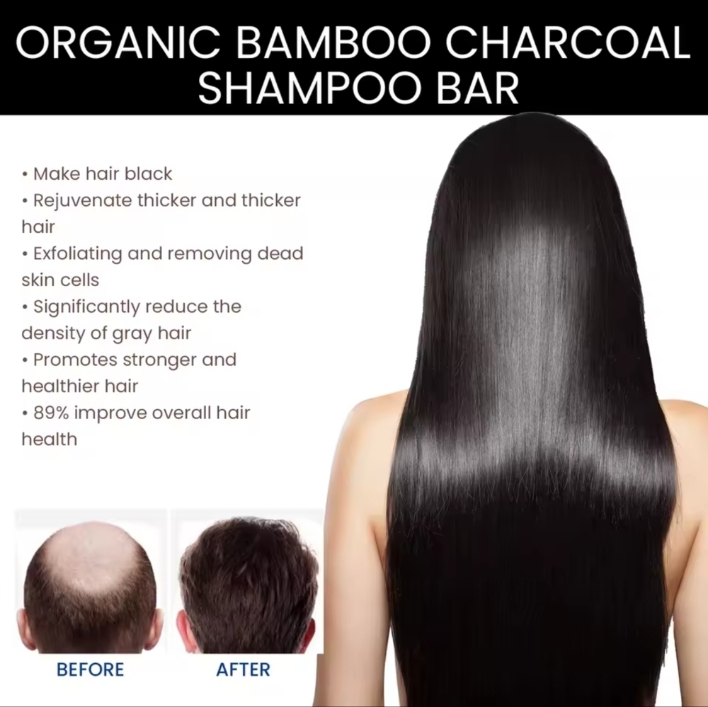 HUE Black Bamboo Charcoal Shampoo Bar - Picture 5 of 7